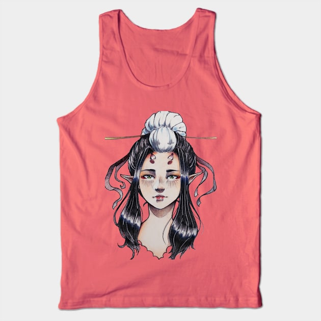 Horns Tank Top by Torichan03